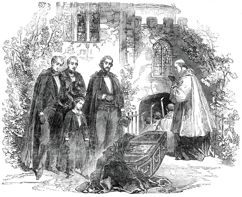 Funeral of Louis-Philippe...at Weybridge..., 1850. Creator: Unknown.