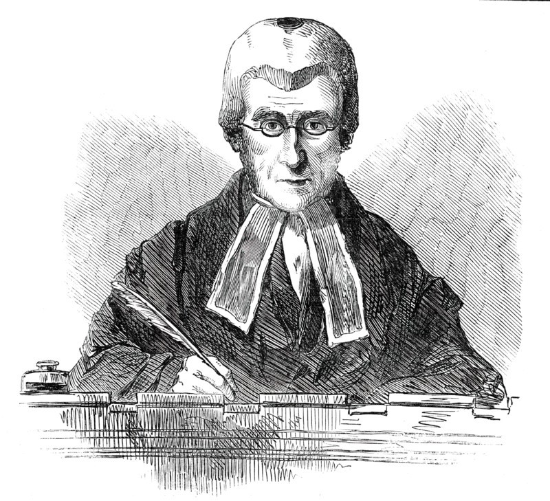 The Right Hon. Lord Campbell, Lord Chief Justice of the Court of Queen's Bench..., 1850. Creator: Unknown.