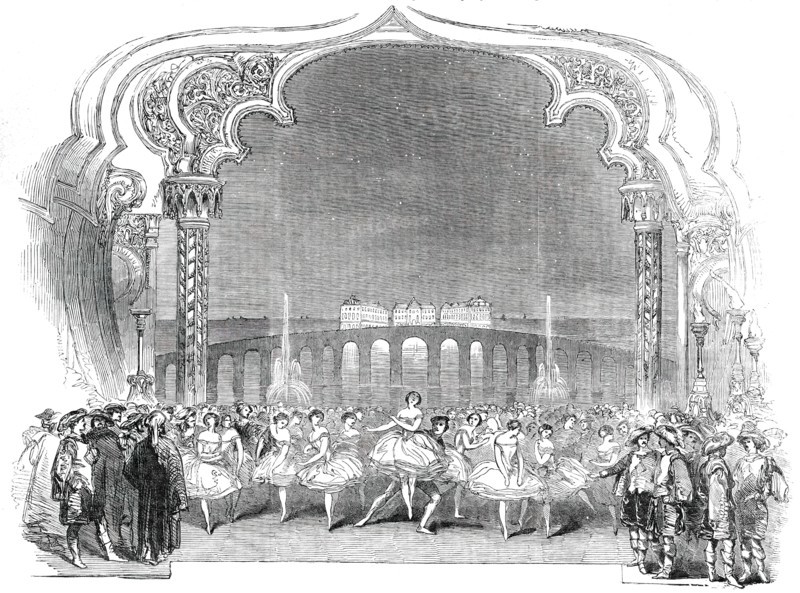 The Masquerade Scene from the New Ballet of "Les Metamorphoses", 1850. Creator: Unknown.