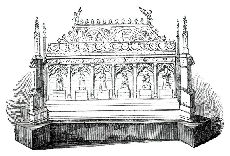 Silver-Gilt Shrine, 1850. Creator: Unknown.