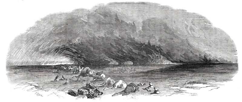 Panorama of the Nile - The Simoom, 1850. Creator: S Read.