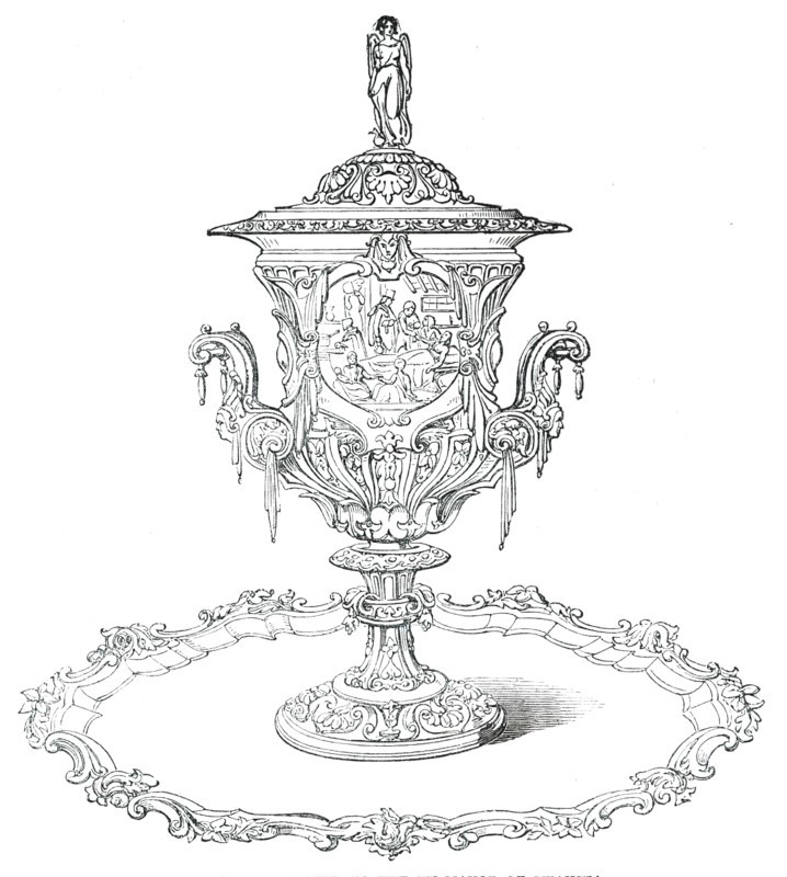 Plate presented to the Ex-Mayor of Swansea, 1850. Creator: Unknown.