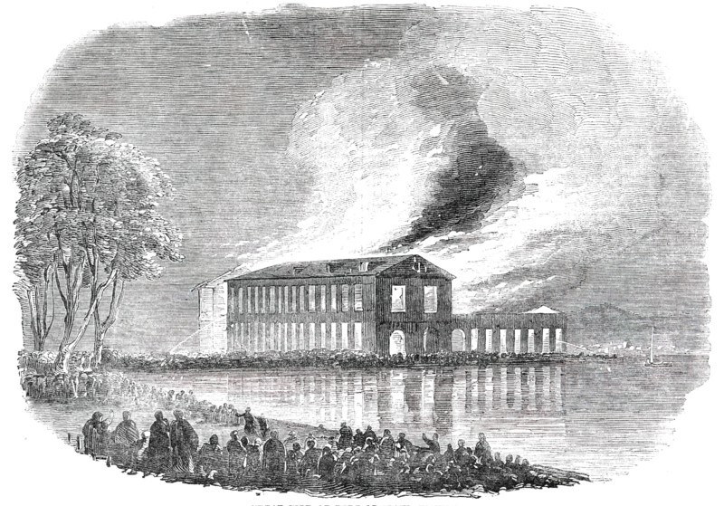 Great Fire at Port-of-Spain, Trinidad, 1850. Creator: Unknown.