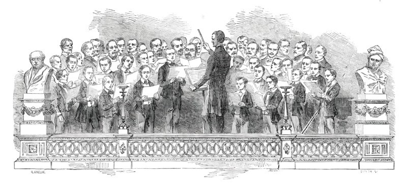 National Concerts at Her Majesty's Theatre - the Berlin Choir, 1850. Creator: Smyth.
