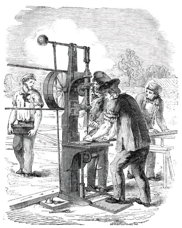 The Building in Hyde Park, for the Great Exhibition of 1851 - Drilling Machine, 1850. Creator: Unknown.