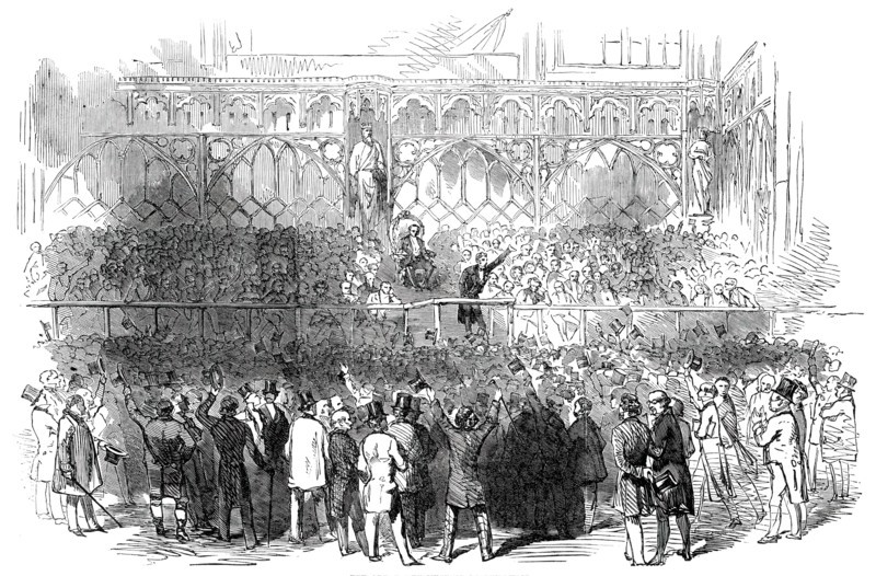 The Great City Meeting at Guildhall, 1850. Creator: Unknown.