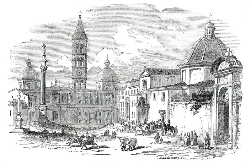 Santa Maria Maggiore - Rome, 1850. Creator: Unknown.
