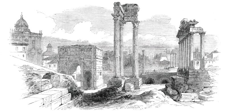 The Ancient Forum - Rome, 1850. Creator: Unknown.