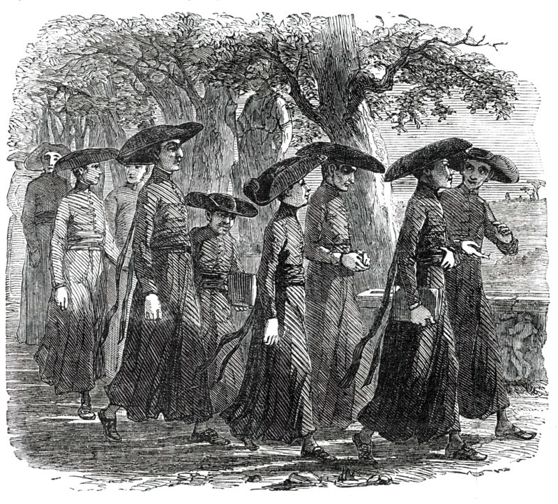 Students of the Propaganda College - Rome, 1850. Creator: Unknown.
