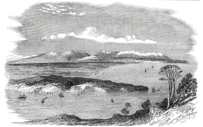 Site of the Canterbury Settlement, New Zealand, 1850. Creator: Unknown.