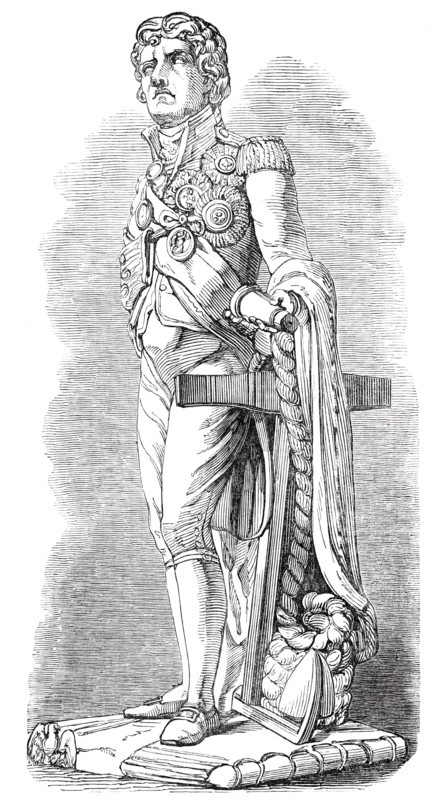 Colossal Statue of Lord Nelson, 1850. Creator: Unknown.