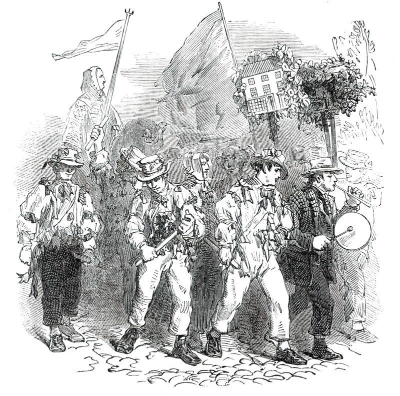 Lichfield "Greenhill Bower" - the Morris Dancers, 1850. Creator: Unknown.