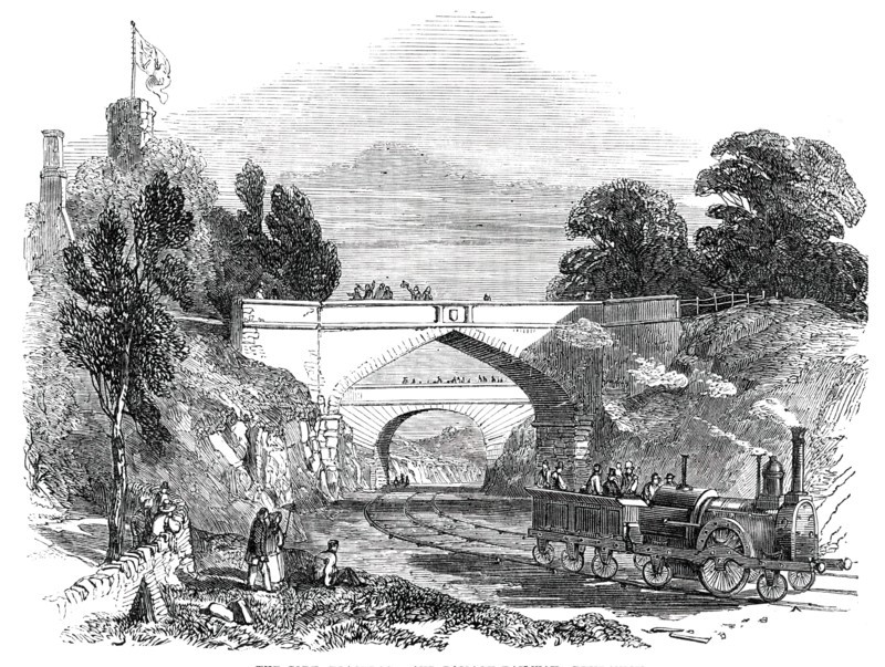 The Cork, Blackrock, and Passage Railway, Dundanion, 1850. Creator: Unknown.