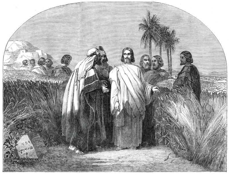 Christ with the Disciples in the Corn-Field..., 1850. Creator: Unknown.