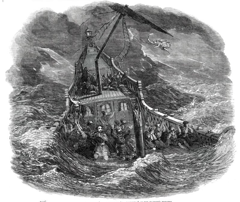 Scene from Halevy's New Opera of "La Tempesta", at Her Majesty's Theatre, 1850. Creator: Unknown.