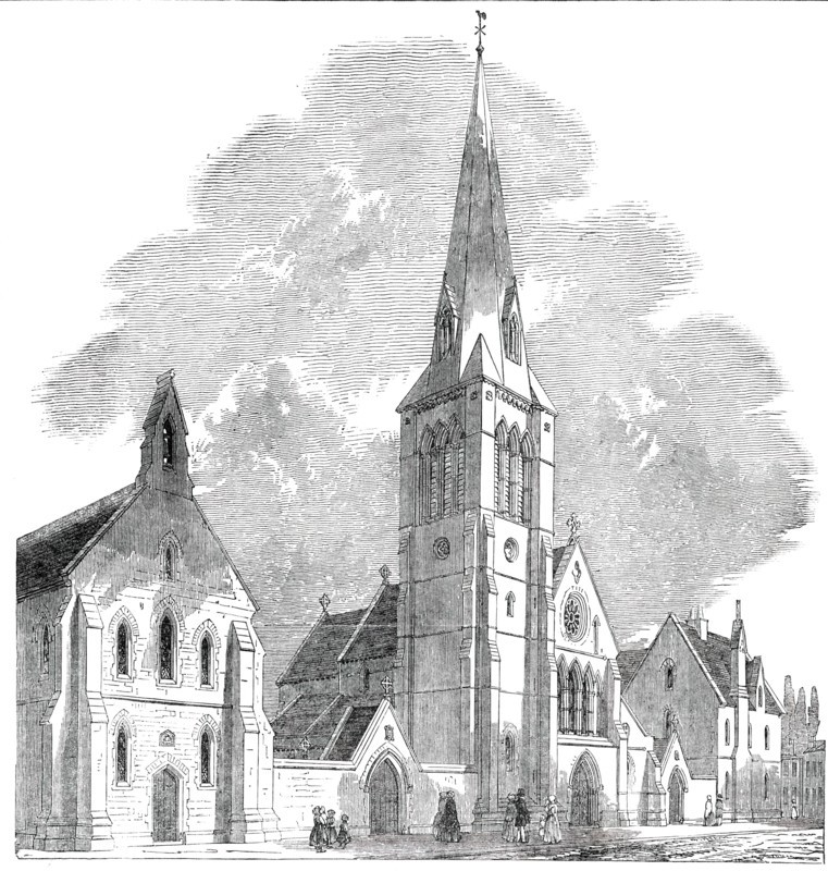 St. Barnabas Church and College, Pimlico, 1850. Creator: Unknown.