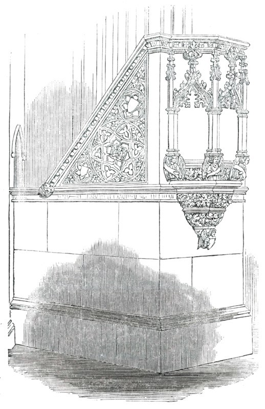 The Pulpit, Church of St. Stephen, Rochester-Row, Westminster, 1850. Creator: Unknown.