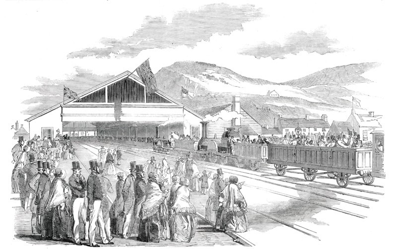 The Terminus, at Swansea, 1850. Creator: Unknown.