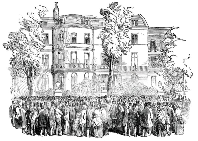Whitehall Gardens, London, 1850.  Creator: Unknown.