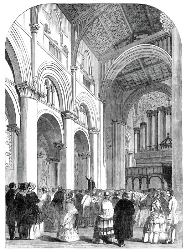 Meeting of the Archaeological Institute...Christchurch Cathedral, Oxford, 1850. Creator: Unknown.