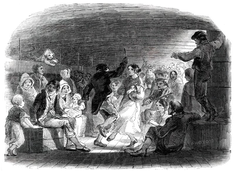 Dancing between Decks, 1850. Creator: Unknown.