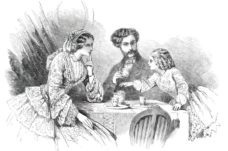 Paris Fashions for July - Morning Dress, 1850. Creator: Unknown.