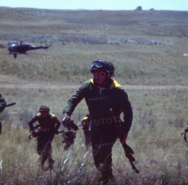 Troops, Falklands War, 1982. Creator: Luis Rosendo.