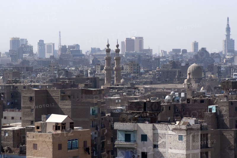 View from Al-Azhar Park, Cairo, Egypt, 2007. Creator: Ethel Davies.