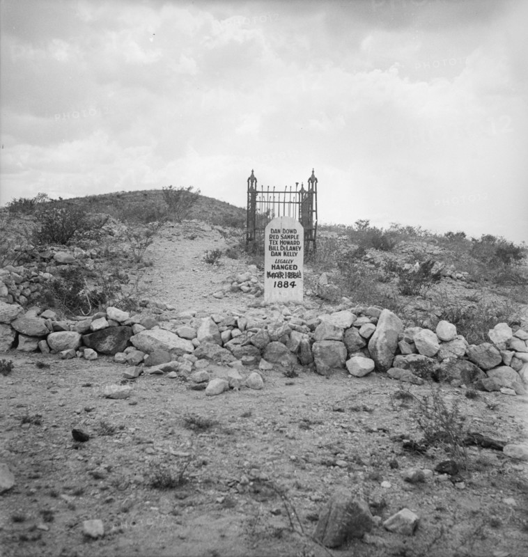 Sign near Tombstone, Boot Hill graveyard, Arizona, 1937. Creator: Dorothea Lange.