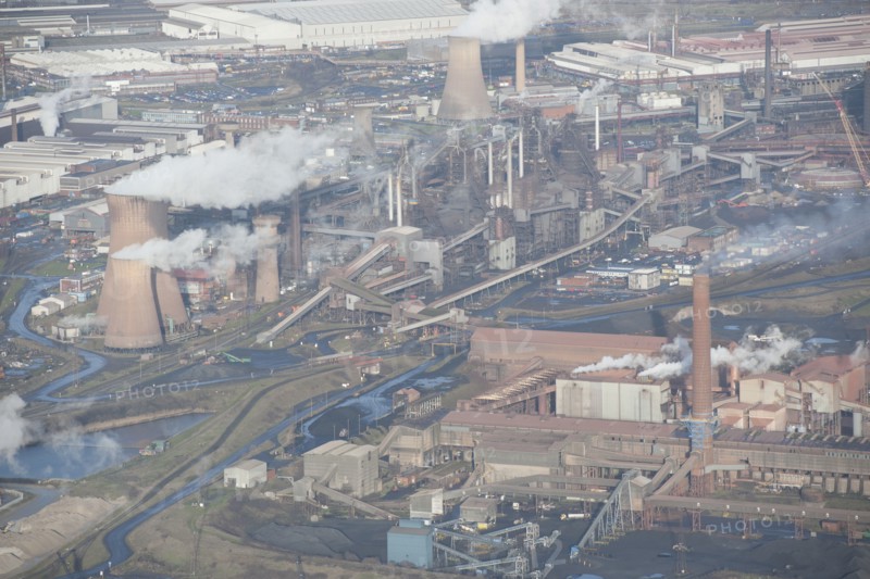 Scunthorpe Steel Works, North Lincolnshire, 2016. Creator: Dave MacLeod.