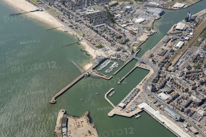 The harbour, town and High Street Heritage Action Zone, Lowestoft, Suffolk, 2016. Creator: Damian Grady.