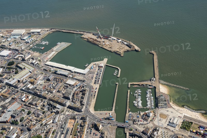 The harbour, town and High Street Heritage Action Zone, Lowestoft, Suffolk, 2016. Creator: Damian Grady.