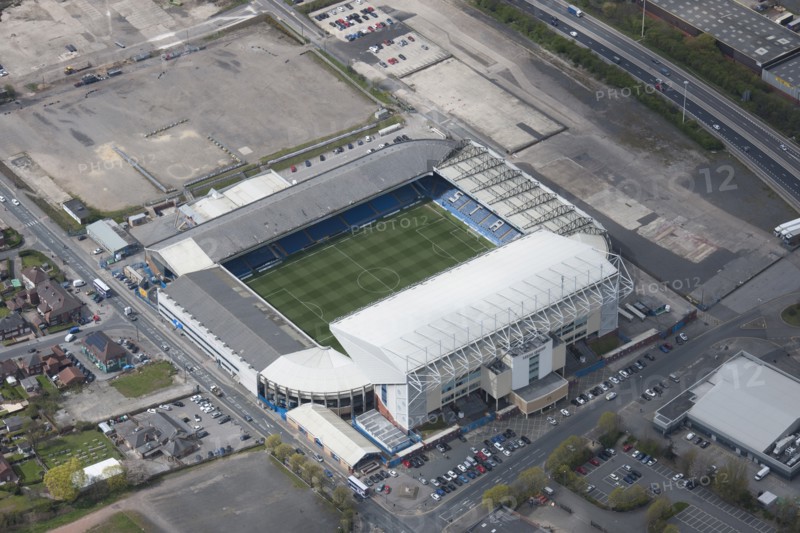 Elland Road, home of Leeds United Football Club, Leeds, West Yorkshire, 2016. Creator: Dave MacLeod.