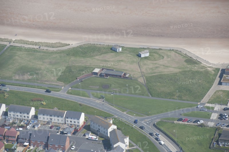 Coastal artillery battery on Blyth Links, Northumberland, 2016. Creator: Dave MacLeod.