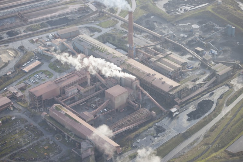 The ore preparation plant at Scunthorpe Steel Works, North Lincolnshire, 2016. Creator: Dave MacLeod.