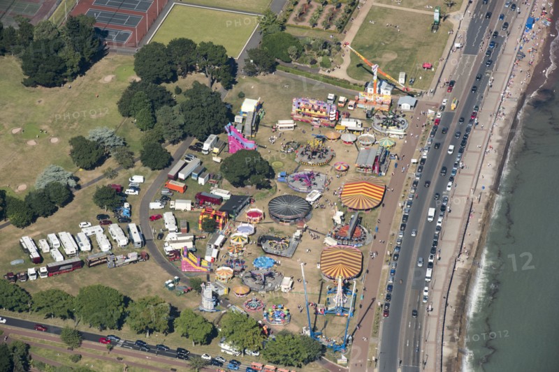 Funfair on Torre Abbey Meadows, Torquay, Devon, 2016. Creator: Damian Grady.
