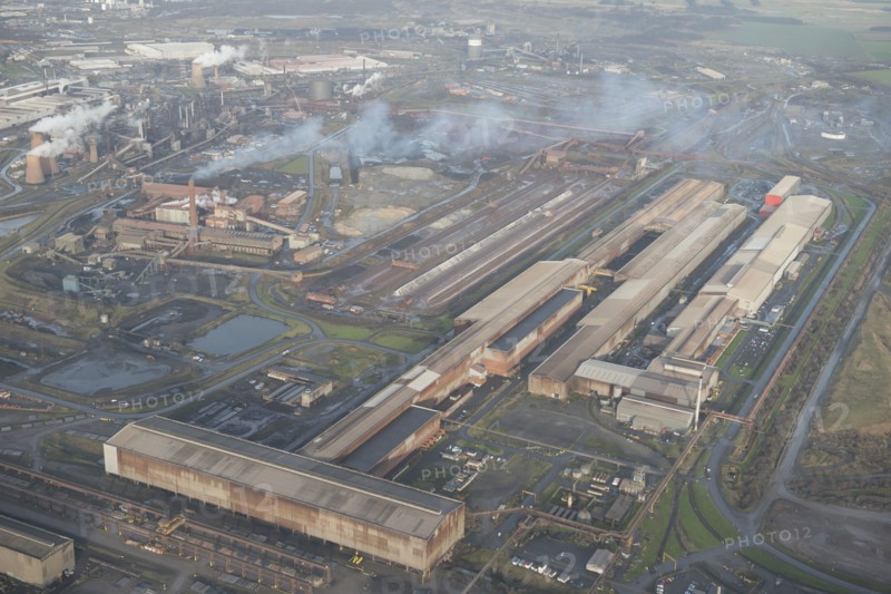 The Rail and Section Mill at Scunthorpe Steel Works, North Lincolnshire, 2016. Creator: Dave MacLeod.