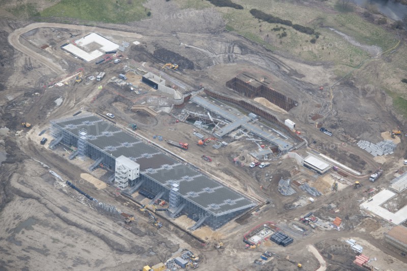 The Eleven Arches open air theatre under construction, Bishop Auckland, County Durham, 2016. Creator: Matthew Oakey.