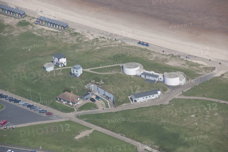 Coastal artillery battery on Blyth Links, Northumberland, 2016. Creator: Dave MacLeod.