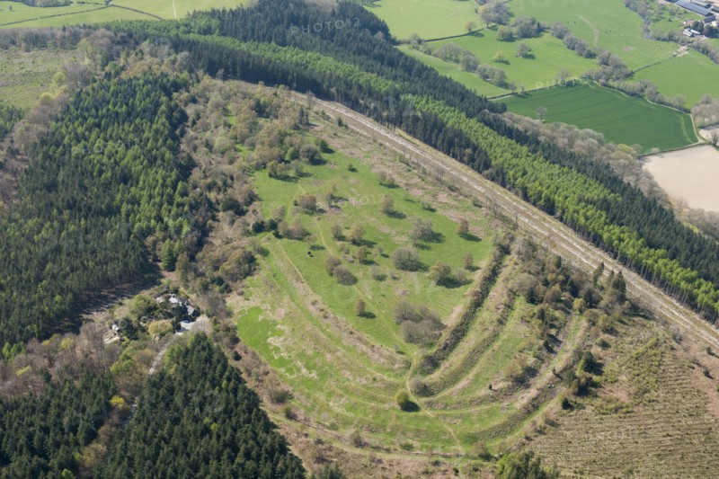 Wapley Hill multivallate hillfort, Herefordshire, 2016. Creator: Damian Grady.