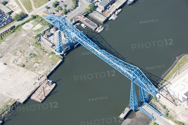 The Transporter Bridge over the River Tees, Middlesbrough, 2018. Creator: Emma Trevarthen.