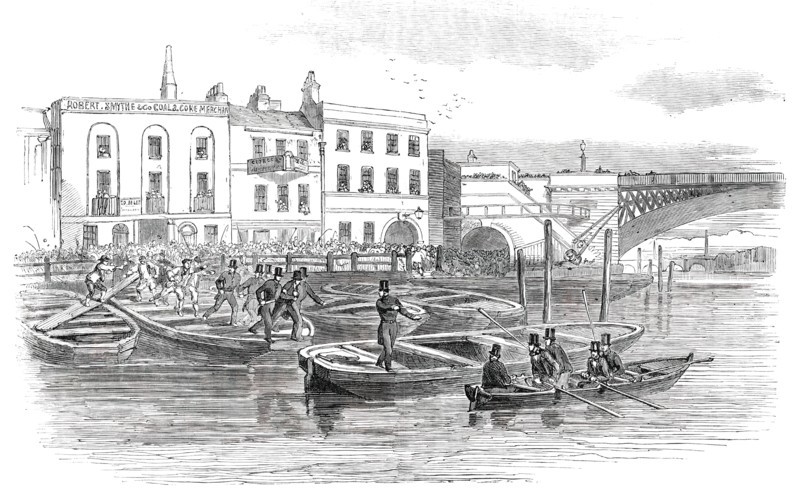The Late Attack upon Marshal Haynau - Escape of Marshal Haynau in the Police Galley, 1850. Creator: Unknown.