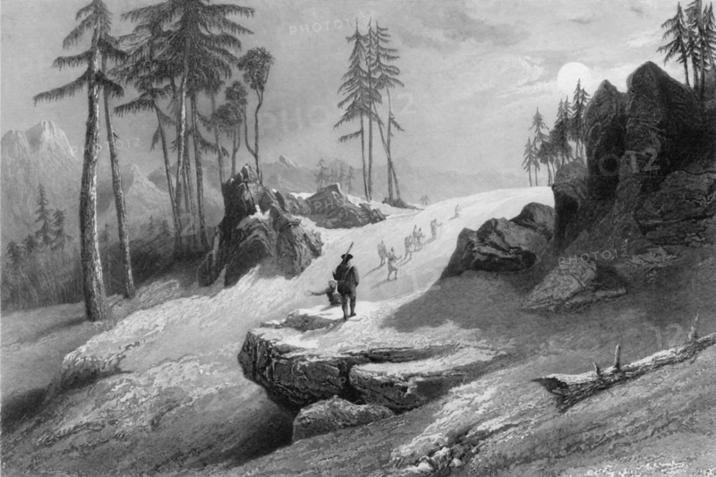 'The Choor Mountains', 1845. Creator: H Melville.