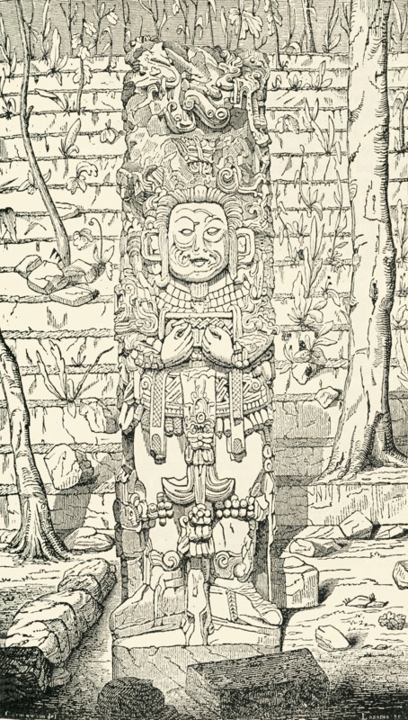 'Monument at Copan', 1849. Creator: Unknown.