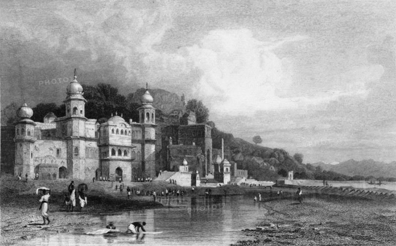 'Hurdwar, A Place of Hindoo Pilgrimage', 1845. Creator: Unknown.