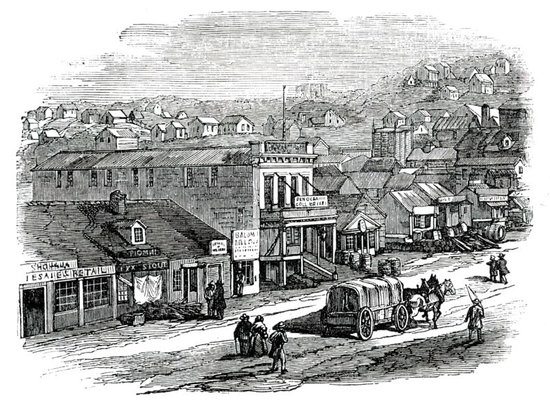 Blay-Place, San Francisco, 1850. Creator: Unknown.