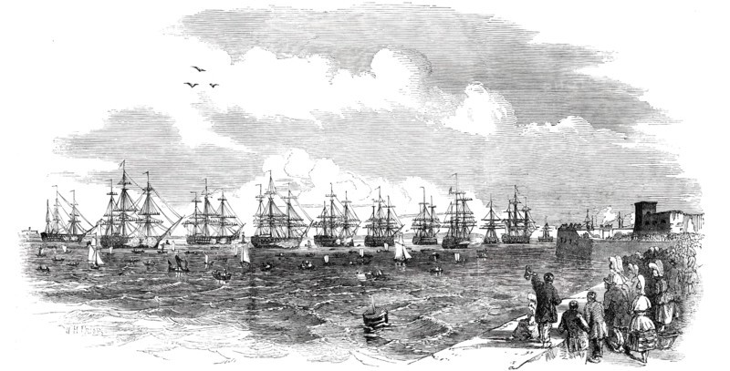The French Squadron in Position, 1850. Creator: Unknown.