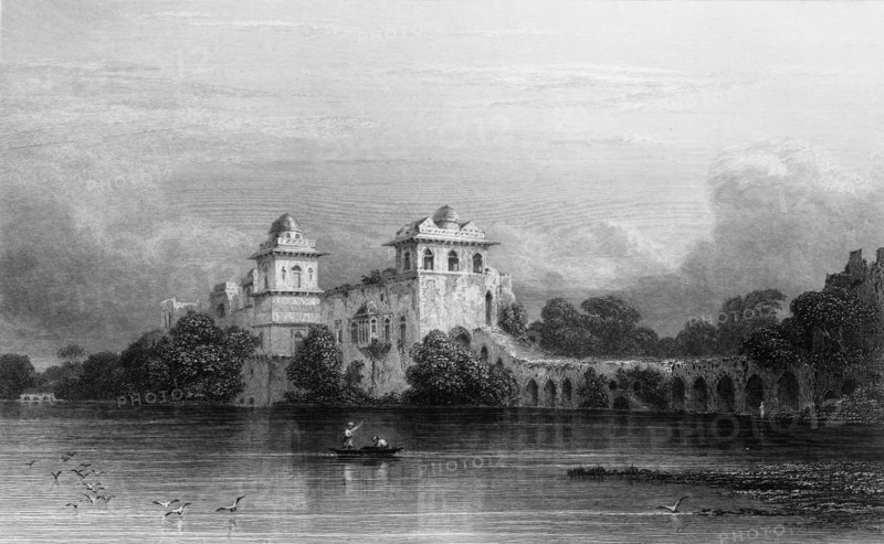 'The Water Palace, - Mandoo', 1834. Creator: Anthony Vandyke Copley Fielding.
