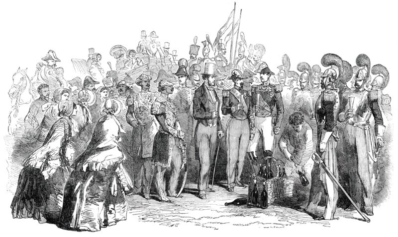 Scene at the Grand Review at Versailles, 1850. Creator: Unknown.