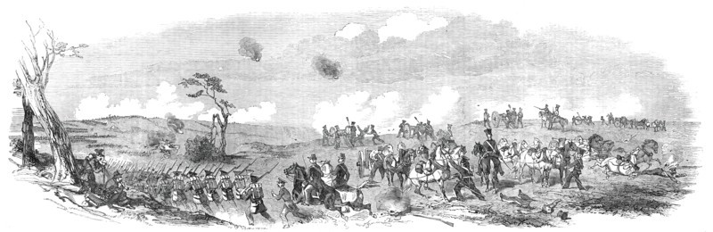 Schleswig-Holstein War - Danish Artillery and Infantry, 1850. Creator: Unknown.